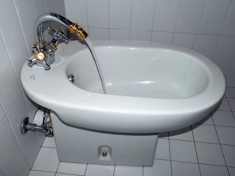 Typowy bidet we włoskiej toalecie